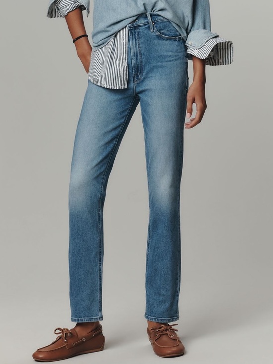 MOTHER Denim - NEW MOTHER The Dazzler Flood Mid-Rise Straight Leg Jeans